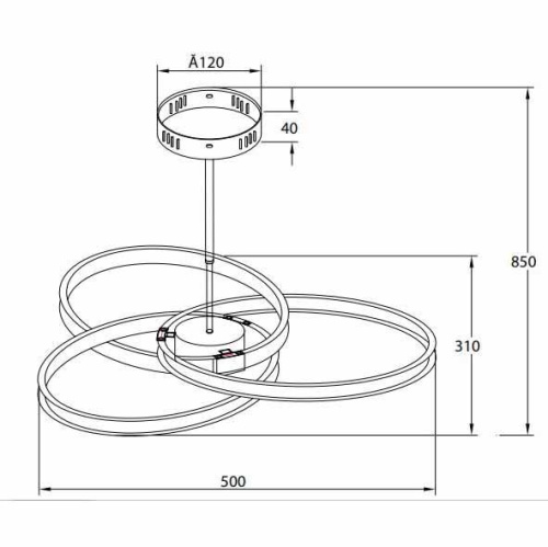 Подвесная люстра Rivoli Nodo 6002-303 Б0038148