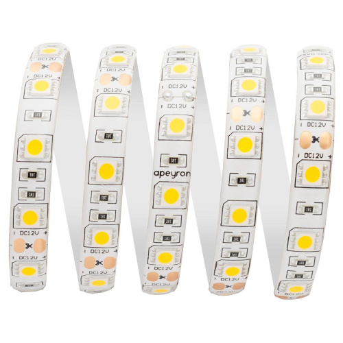 Светодиодная влагозащищенная лента OGM 14,4W/m 60LED/m 5050SMD теплый белый 5M LSE-156 Светодиодная влагозащищенная лента OGM 14,4W/m 60LED/m 5050SMD теплый белый 5M LSE-156