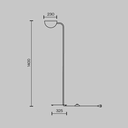 Торшер Maytoni Technical Mollis MOD126FL-01B Торшер Maytoni Technical Mollis MOD126FL-01B